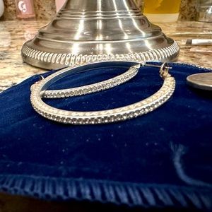 Sparkly Brighton hoop earrings